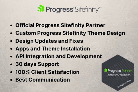 sitefinity website, customization, fixes, upgradation