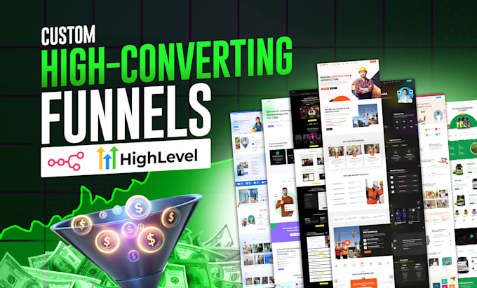 build gohighlevel ai chatbot, automation and high converting funnels