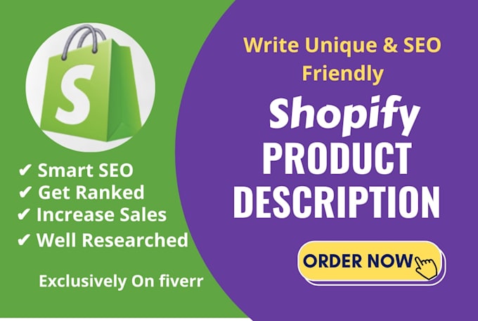 write unique shopify product description