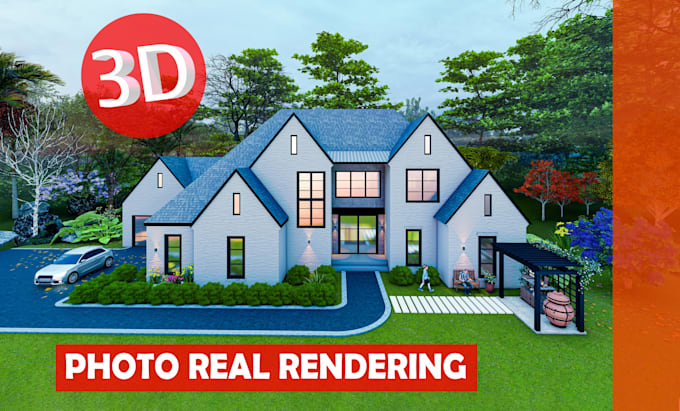do 3d sketchup model, interior and exterior rendering, architectural walkthrough