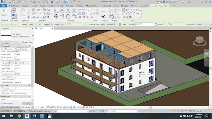 convert 2d plans to 3d model in revit