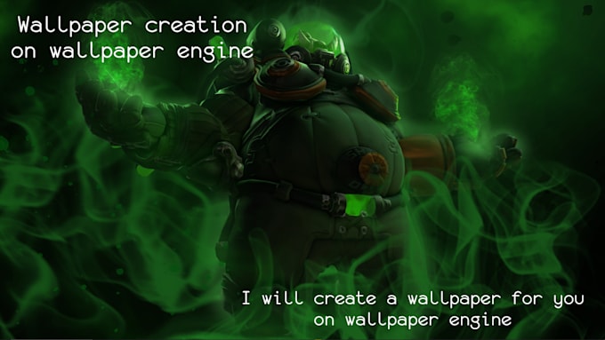animate a still image or a loop a video on wallpaper engine
