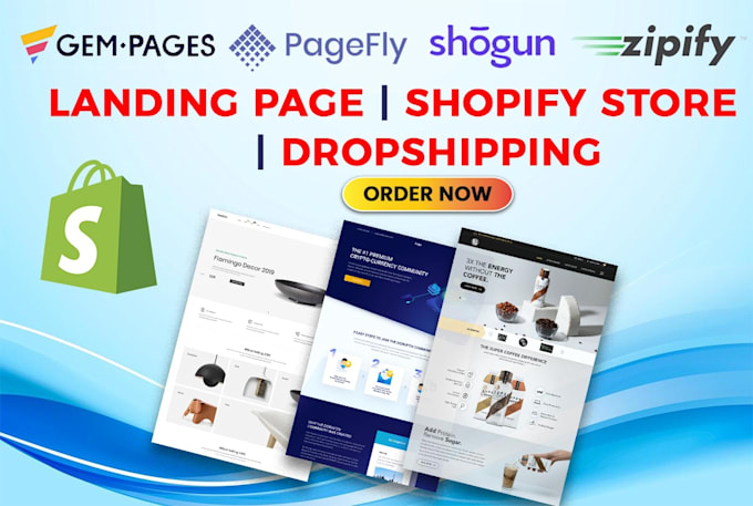 be your shogun, pagefly, gempages expert, shopify landing page design