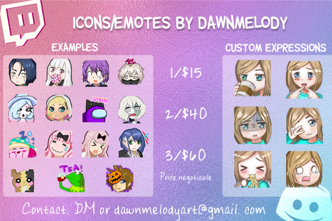 twitch emote design commissions