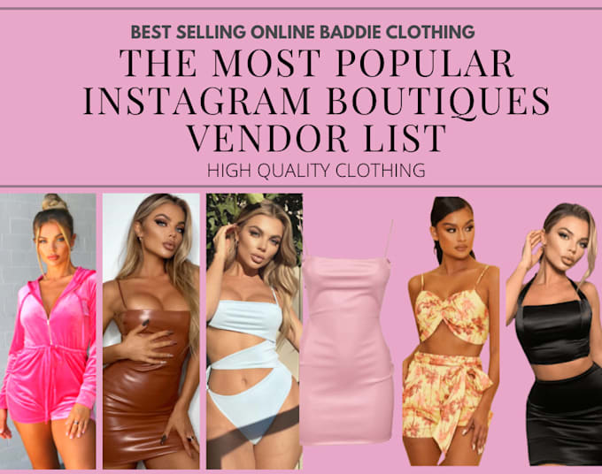 give you the most popular instagram boutique vendor list