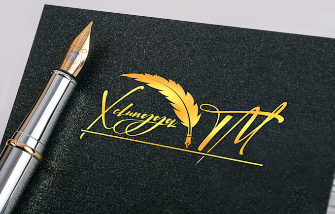do handwritten typography natural and signature logo design