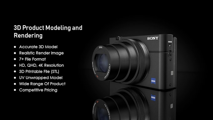 do 3d product modeling, animation and realistic rendering