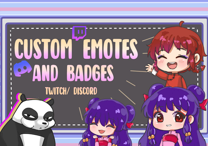 draw emotes twitch, badges and animated emotes for twitch, kick, discord