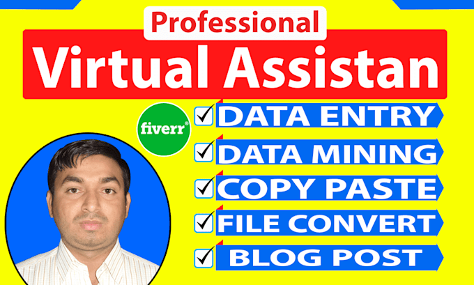 do data entry, copy paste, web research, typing work and excel data entry