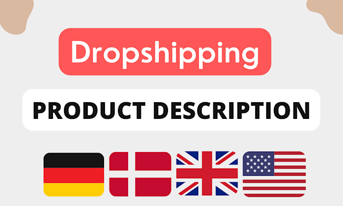 do dropshipping product description writing for shopify or woocommerce store