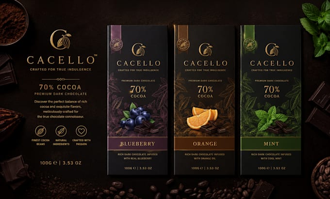 design premium product packaging and labels