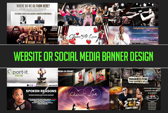 create professional banner or facebook cover