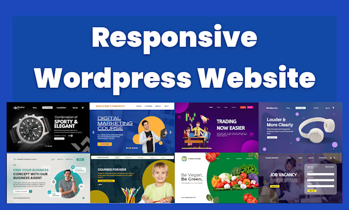 design and develop a responsive wordpress website design