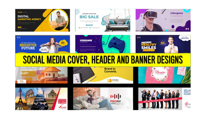 design a killer twitter header, fb, instagram cover or header