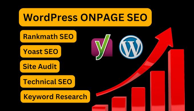 do complete wordpress onpage SEO optimization with yoast or rankmath