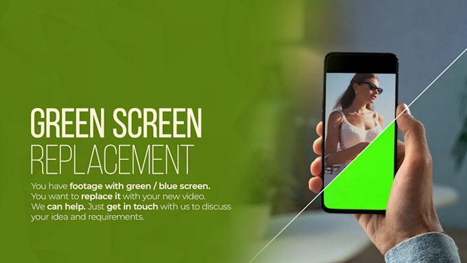 do green screen replacement