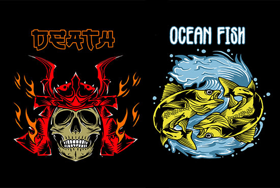 tshirt design with retro vintage style