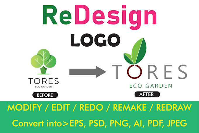 modify refresh alter revamp amend update or tweak your logo
