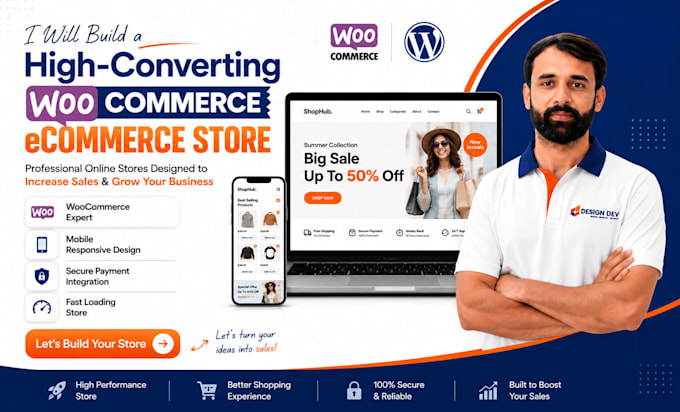 build a woocommerce ecommerce store and wordpress online shop