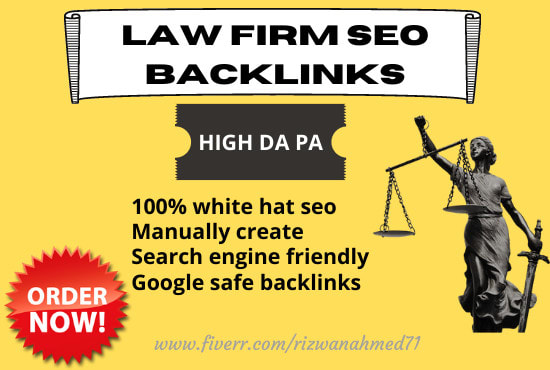 create law firm SEO backlinks for you
