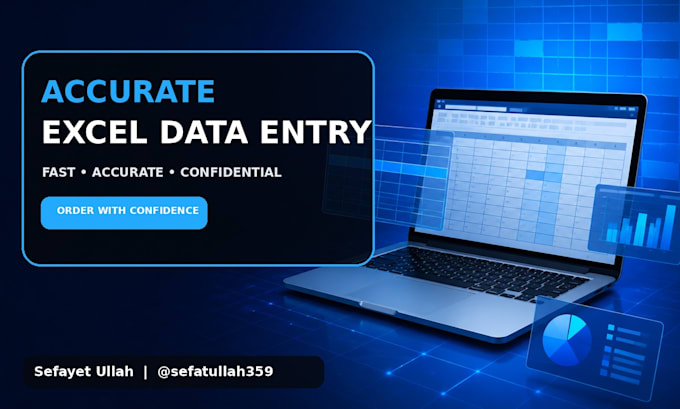 do accurate excel data entry, copy paste and data cleaning