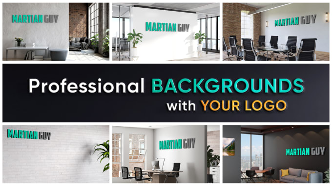 Design custom zoom virtual background with your logo by Martian_guy | Fiverr