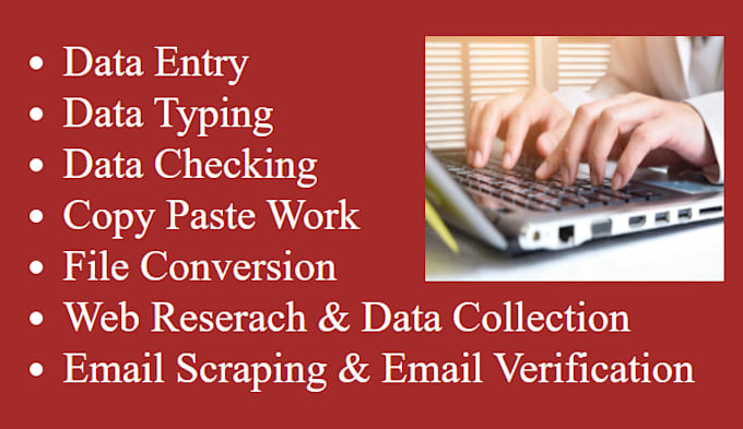 be your data entry operator
