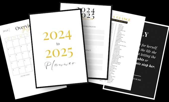 design custom planner, journal, calendar, and workbook