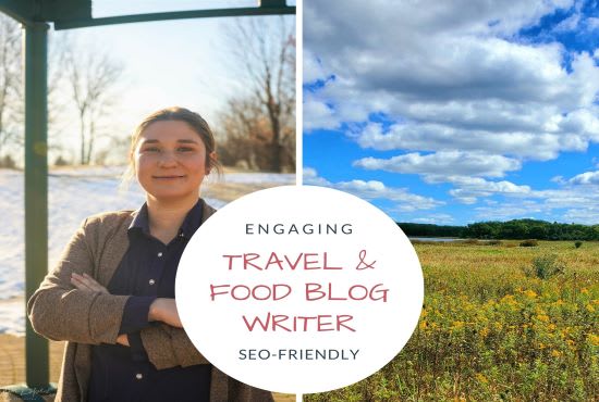 write travel or food blog posts