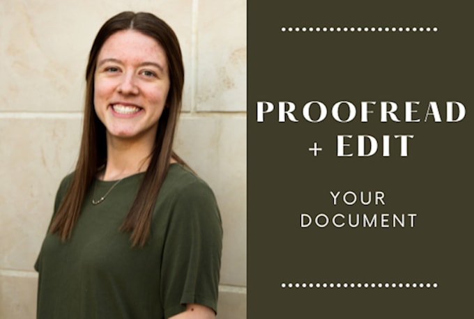 proofread and edit your writing, publications, documents