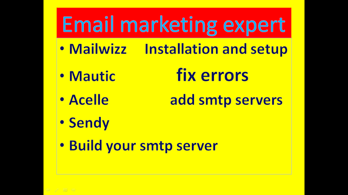 be your mailwizz expert to install  or fix issues