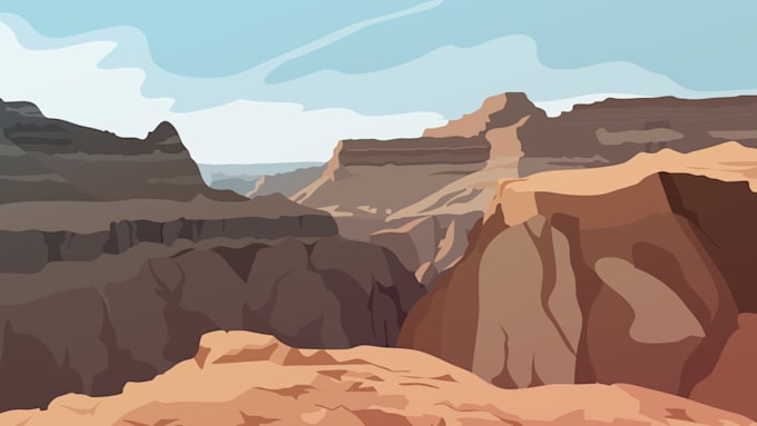 draw digital landscapes, background, interior