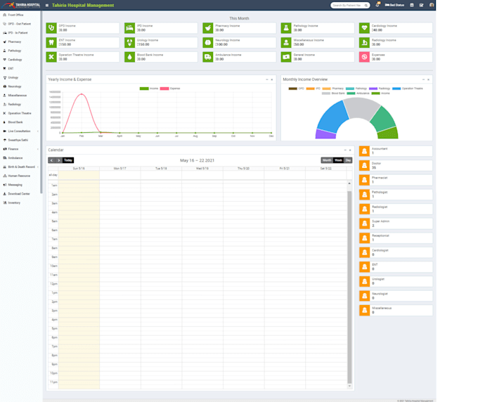 build  hospital management system