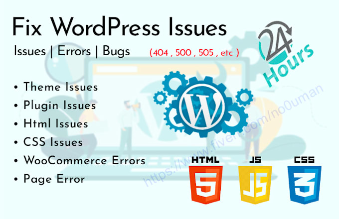 fix all wordpress issues and errors