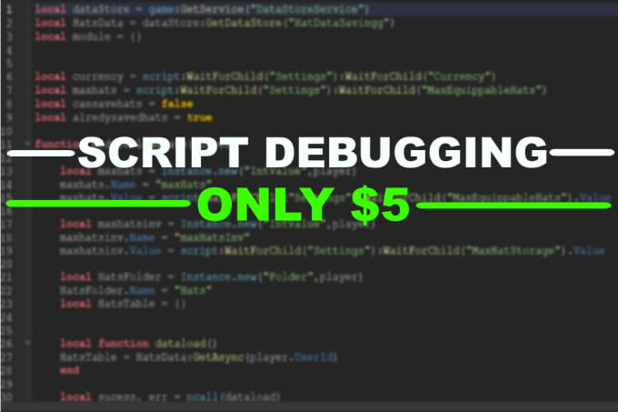 Debug Your Roblox Script By Icewolfscripts Fiverr - roblox script that looks through a table