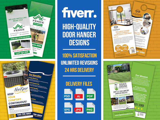 do professional door hanger design in 12 hrs