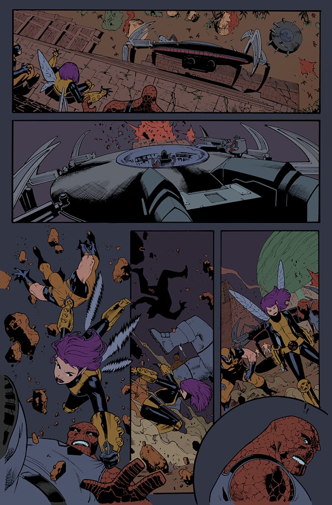 do your flats colors for your comic