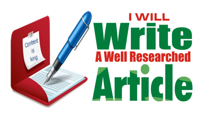 write scientific, research, and medical articles