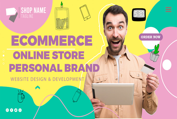 build a modern ecommerce website or personal brand site with wordpress