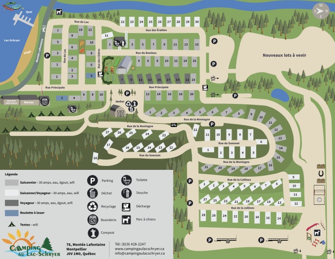 Create a map for your campground or business by Mayning | Fiverr