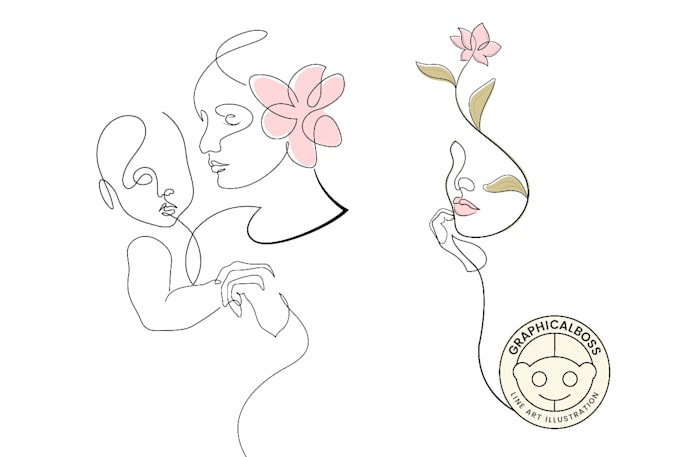 draw line art illustration black and white line drawing from any photo