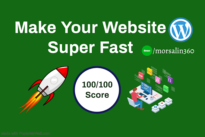 do wordpress website speed optimization, increase web page speed