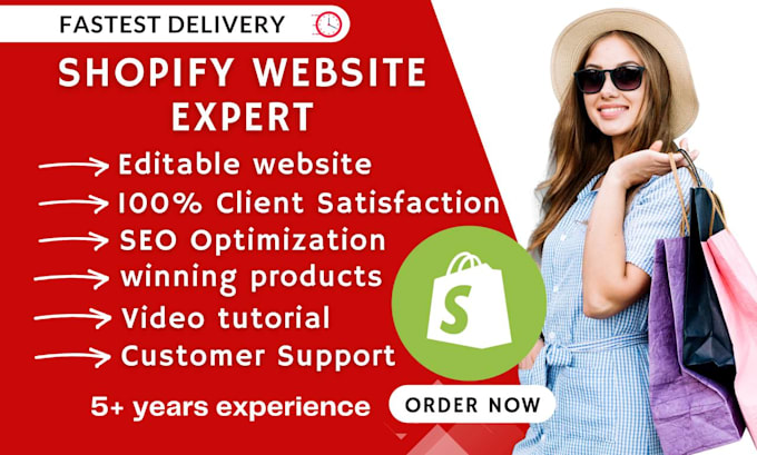 set up profitable shopify website or shopify store design