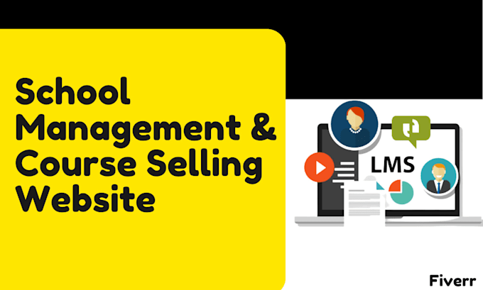 create school management or online course selling website
