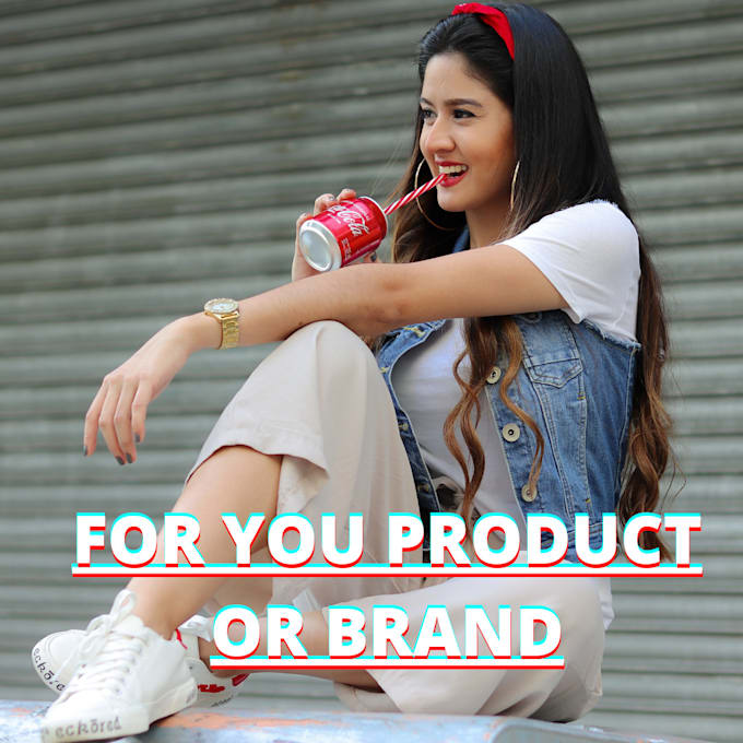 your female model of your brand or product
