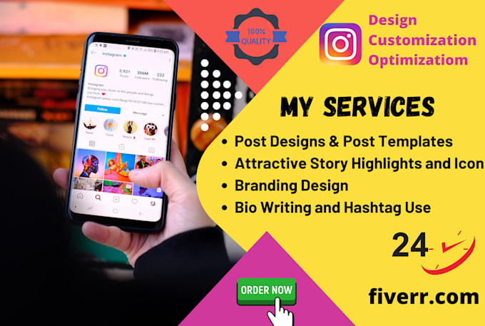create instagram posts and story highlights