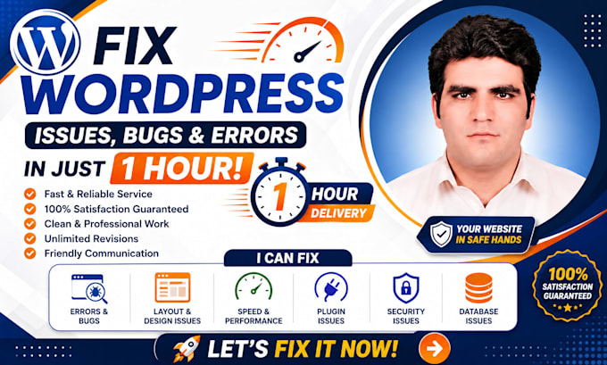 fix wordpress issues, bugs, and error in one hour