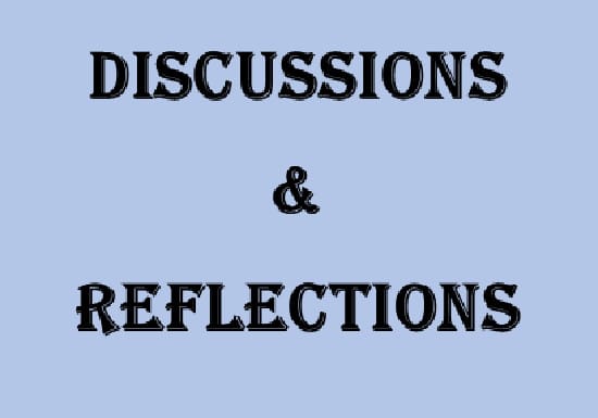be your discussion and reflection assistant