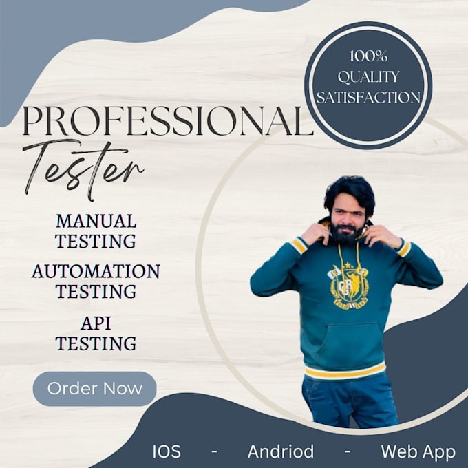 do manual and automation testing of web app, website, or mobile apps
