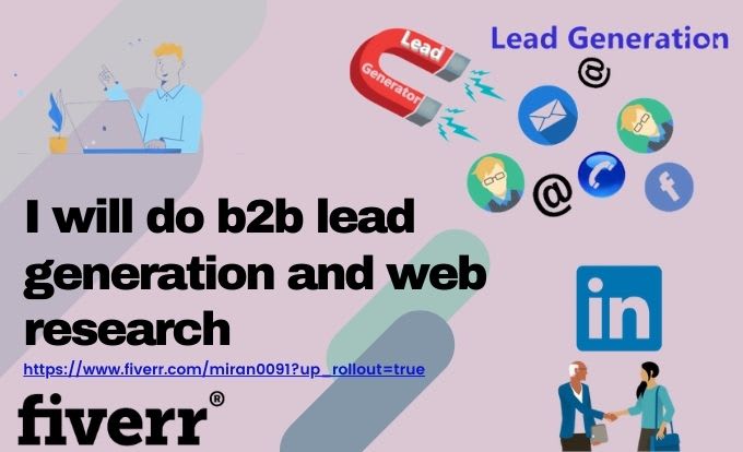 do b2b lead generation and web research
